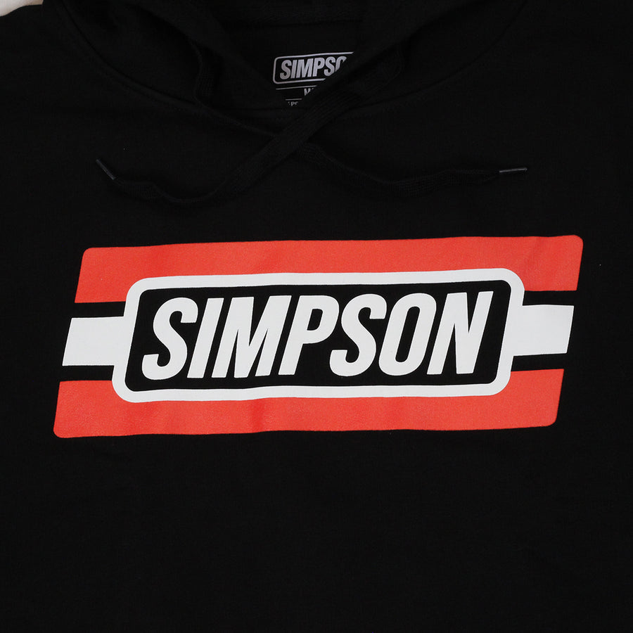 SIMPSON RED WHITE STRIPE HOOD BLACK