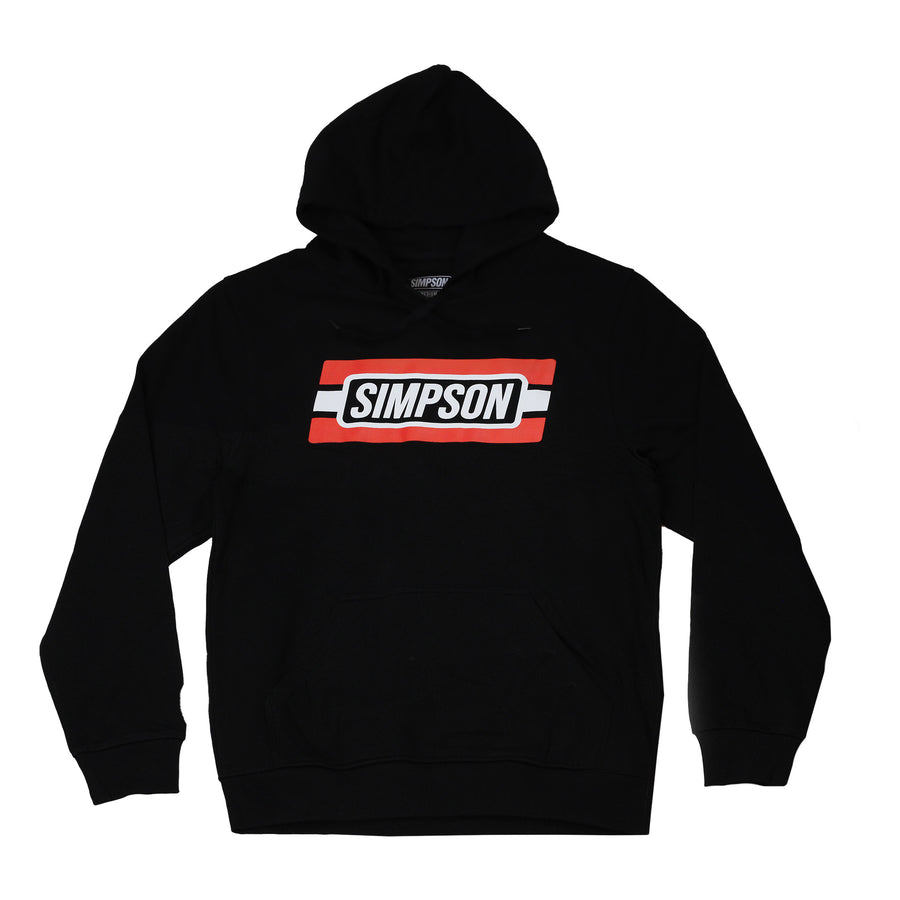 SIMPSON RED WHITE STRIPE HOOD BLACK